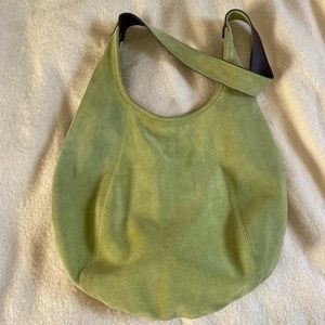 Green Suede Hobo Bag - Great Used Condition!